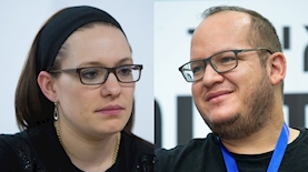 חיים לוינסון וסיון רהב מאיר, צילום: יונתן זינדל פלאש 90